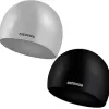 2pcs Adult Swimming Cap Silicone Swimming Hat for Short Medium Hair Large Size Comfortable Swim Caps for Women Men