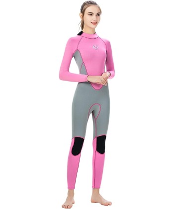 3mm Wetsuit Women Neoprene Long Sleeve Full Diving Suit Surfing Swimming Snorkeling Back Zip