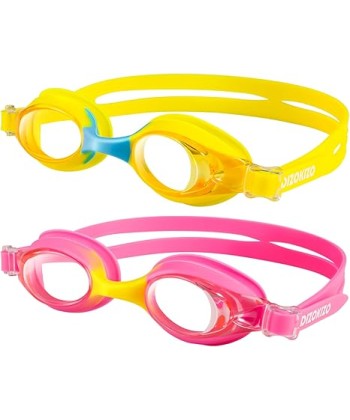 2 Pack Kids Swim Goggles Anti-Fog No Leaking Clear Vision Swimming Goggles for Kids Youth Aged 4-16