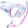 Snorkel Set Adults Snorkel Mask 180 Panoramic View Anti-Fog Anti-Leak Adjustable Straps Easy Breathing Diving Mask for Scuba Swimming Diving