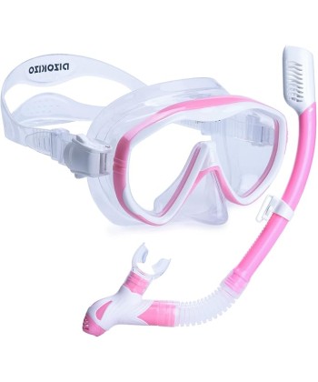 Snorkel Set Adults Snorkel Mask 180 Panoramic View Anti-Fog Anti-Leak Adjustable Straps Easy Breathing Diving Mask for Scuba Swimming Diving