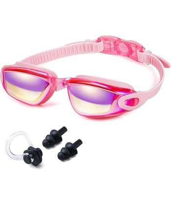 Swim Goggles for Adult No Leaking Anti-Fog UV Protection Clear Adjustable Swimming Goggles for Men Women Youth