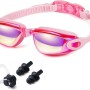 Swim Goggles for Adult No Leaking Anti-Fog UV Protection Clear Adjustable Swimming Goggles for Men Women Youth