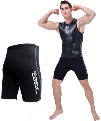 Men Wetsuit Short Pants 2mm Neoprene Shorts for Scuba Diving Kayaking Surfing Snorkeling Short Pants