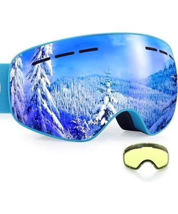 Ski Goggles Anti Fog UV Protection Double Layer Spherical Lens Snow Snowboard Goggles for Women Men Youth
