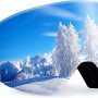 Ski Goggles Anti Fog UV Protection Dual Detachable Lens Frameless Snowboard Goggles for Men Women Youth