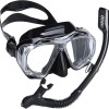 Snorkel Set Adults Snorkel Mask 180 Panoramic View Anti-Fog Anti-Leak Adjustable Straps Easy Breathing Diving Mask for Scuba Swimming Diving