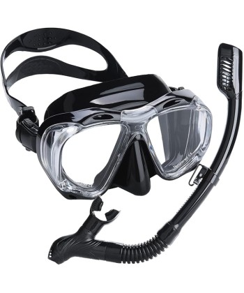 Snorkel Set Adults Snorkel Mask 180 Panoramic View Anti-Fog Anti-Leak Adjustable Straps Easy Breathing Diving Mask for Scuba Swimming Diving