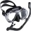 Snorkel Set Adults Snorkel Mask 180 Panoramic View Anti-Fog Anti-Leak Adjustable Straps Easy Breathing Diving Mask for Scuba Swimming Diving