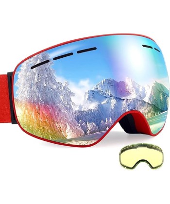Ski Goggles Anti Fog UV Protection Double Layer Spherical Lens Snow Snowboard Goggles for Women Men Youth