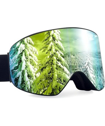 Ski Goggles Cylindrical Lens for Skiing Snowboard Anti-fog UV Protection Embossed Strap for Women Men